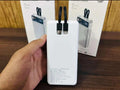 20,000mAh power bank with built-in charging cables