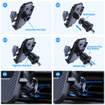 TOPK Secure-Grip Car Vent Phone Mount