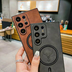 Samsung MagSafe Leather Phone Case