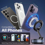 Foldable Magnetic Vacuum Phone Mount