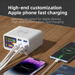 8-Port Smart Charging Station with Wireless Pad