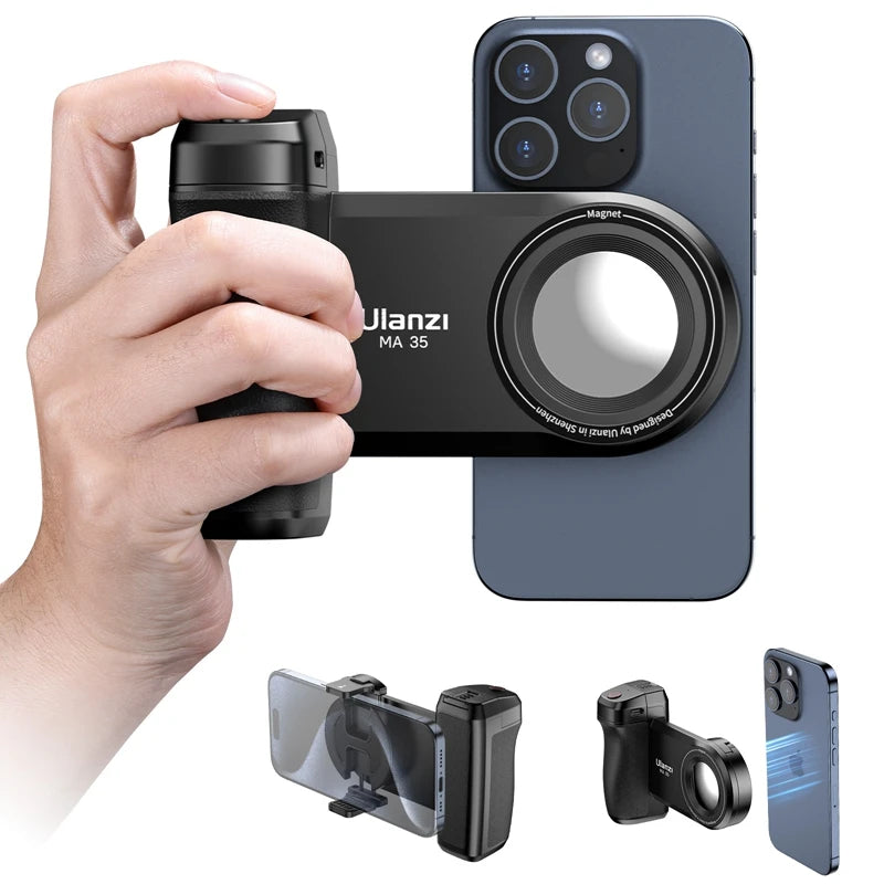 MagSafe Smartphone Camera Shutter Grip Bluetooth Selfie Handle As Camera Photo Stabilizer