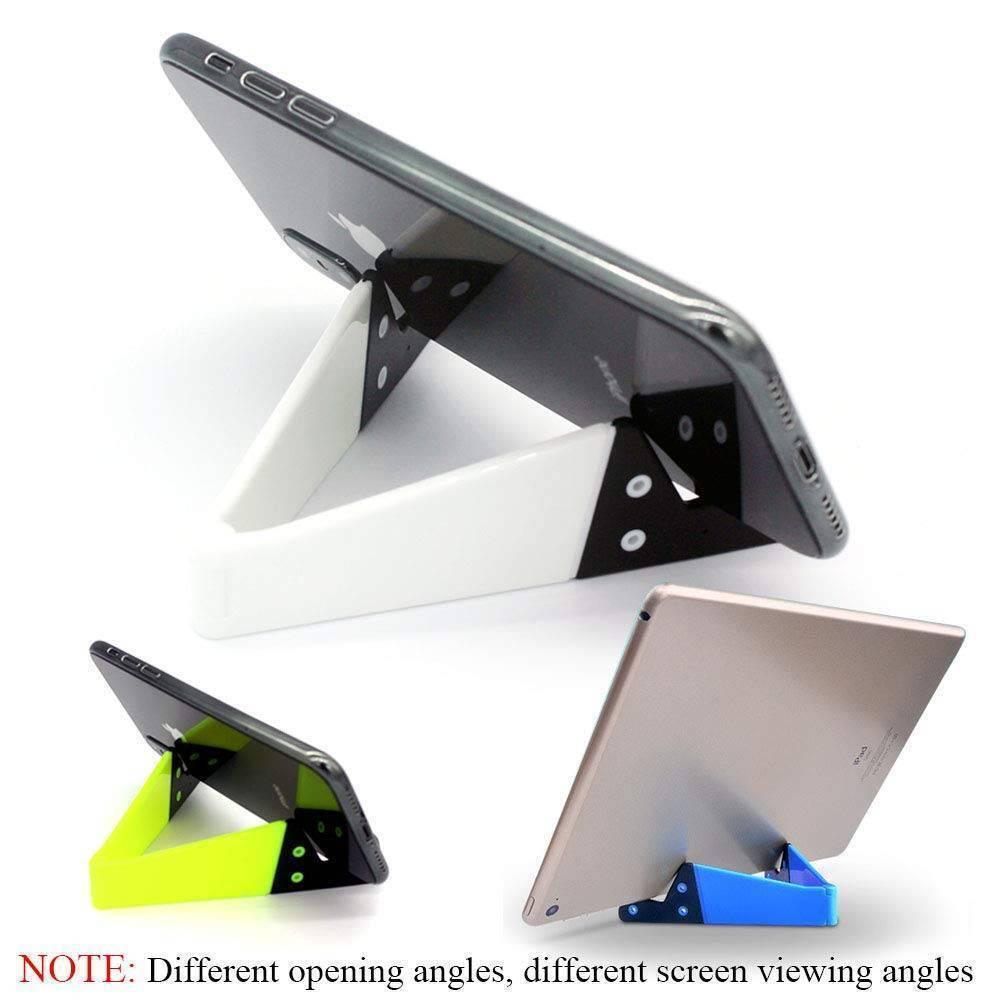 Foldable universal phone and tablet desk stand
