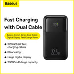 Baseus Comet 20,000mAh 22.5W Dual-Cable Fast-Charging Power Bank