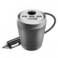 Car cup holder Bluetooth FM transmitter power adapter