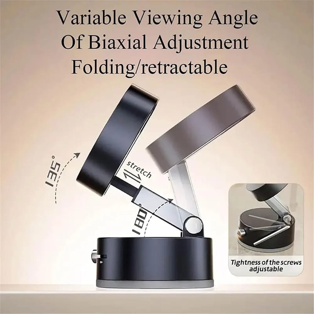 Double-sided vacuum magnetic phone holder detail