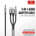 Earldom AUX72 3-in-1 universal audio adapter cable