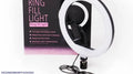 Rechargeable clip-on selfie ring light