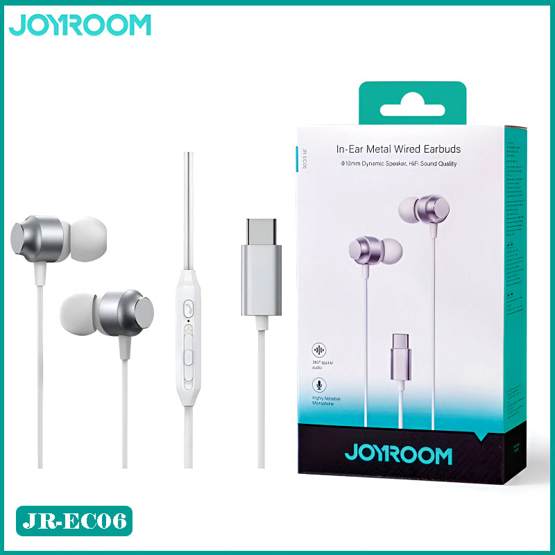 Joyroom JR-EC06 Type-C Metal Wired Earbuds