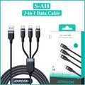 Joyroom S-A18 3-in-1 fast charging cable
