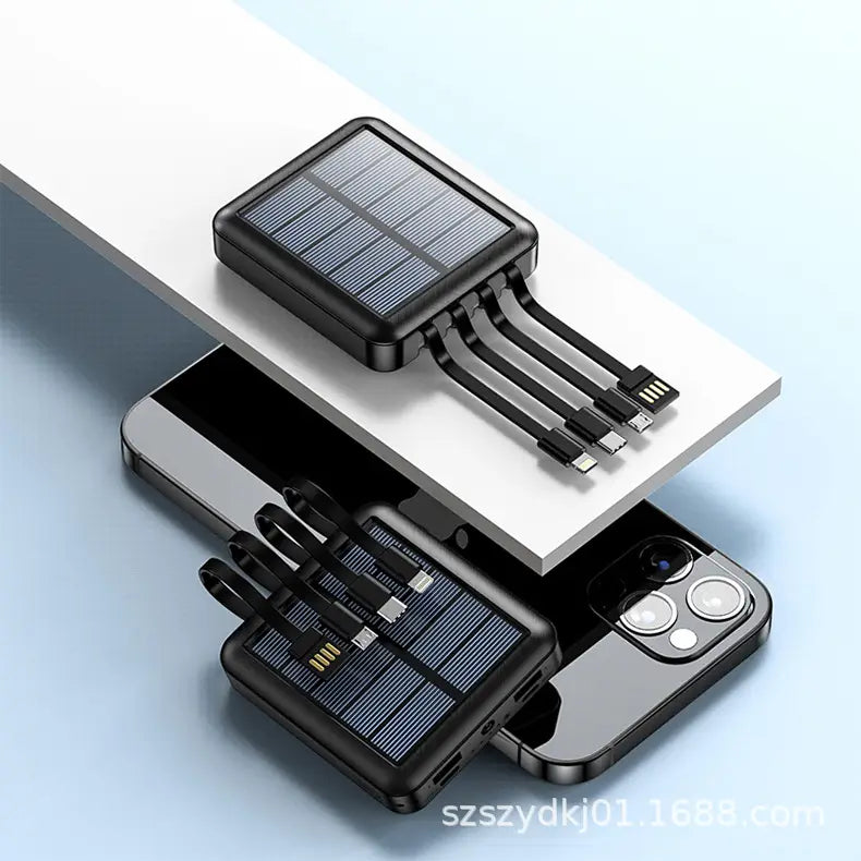 Solar Mini Power Bank 20,000mAh for Outdoor Use