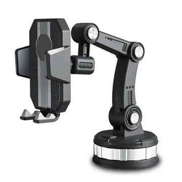 Car Phone Mount with Shock-Absorbing Arm