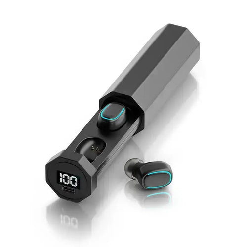 Bluetooth Earphones with LED Battery Display