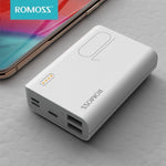 White 10,000mAh Portable Power Bank