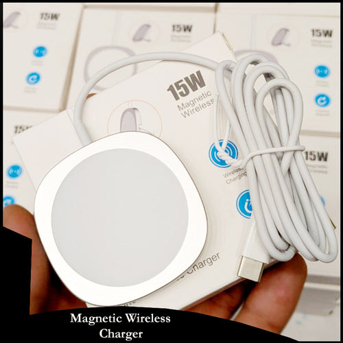 MagSafe-Compatible 15W Magnetic Charger with Foldable Stand