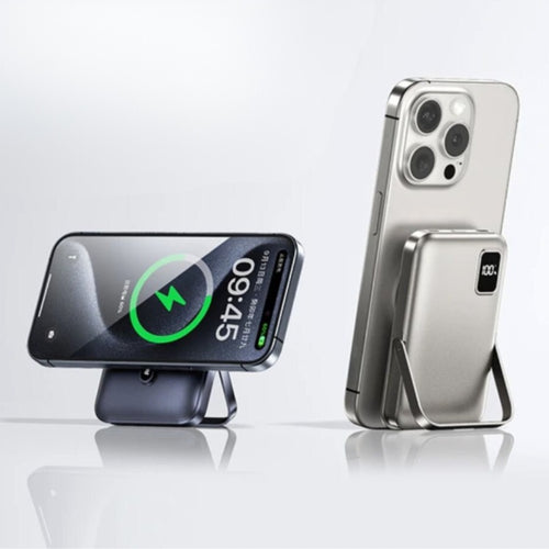 Remax RPP-695 10,000mAh Magnetic Wireless Power Bank with Foldable Stand