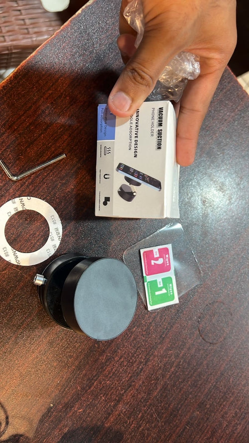 Retractable Magnetic Vacuum Phone Mount