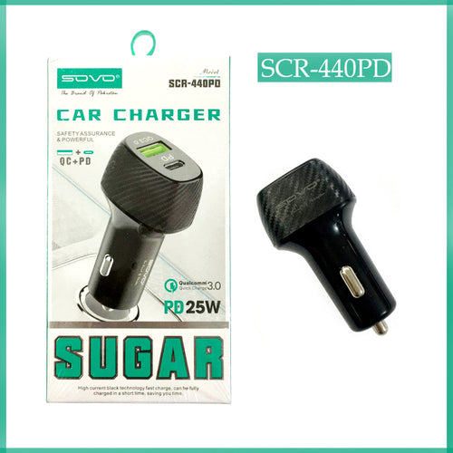 SOVO Sugar Series Dual-Port PD Car Charger