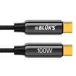 BLUKS BX-471 100W USB-C to USB-C Braided Cable