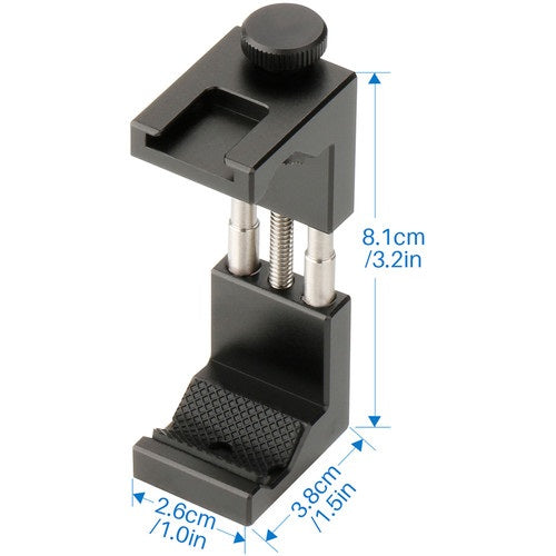 Ulanzi ST-02S metal smartphone tripod mount, alternate view