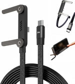 2-in-1 USB-C Cable with Built-in Phone Stand - 1.5m